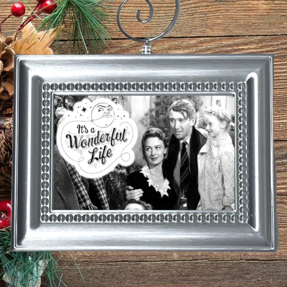 It's A Wonderful Life‎ James Stewart Retro Nostalgic Christmas Tree Ornament